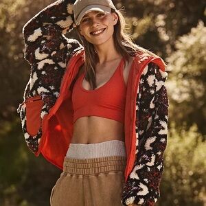 Free People Elevation Jacquard Reversible Fleece